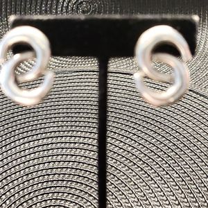 Chanel style 925 Sterling earrings